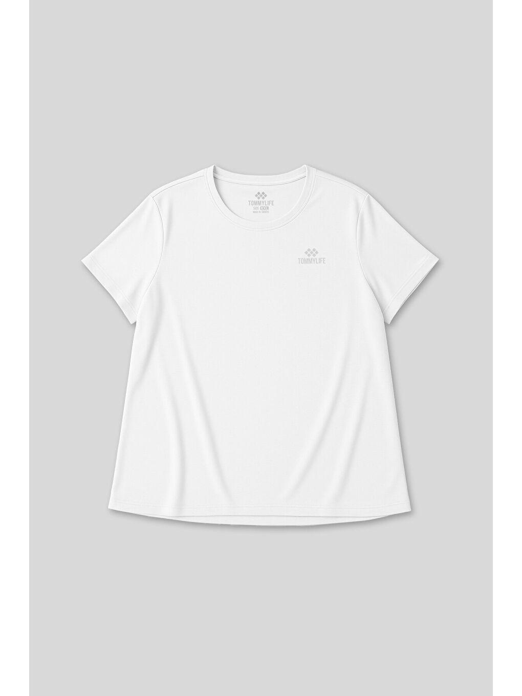 Rahat Form 3lü Paket Siyah-Beyaz-Haki Battal Kadın T-Shirt - 97308-4