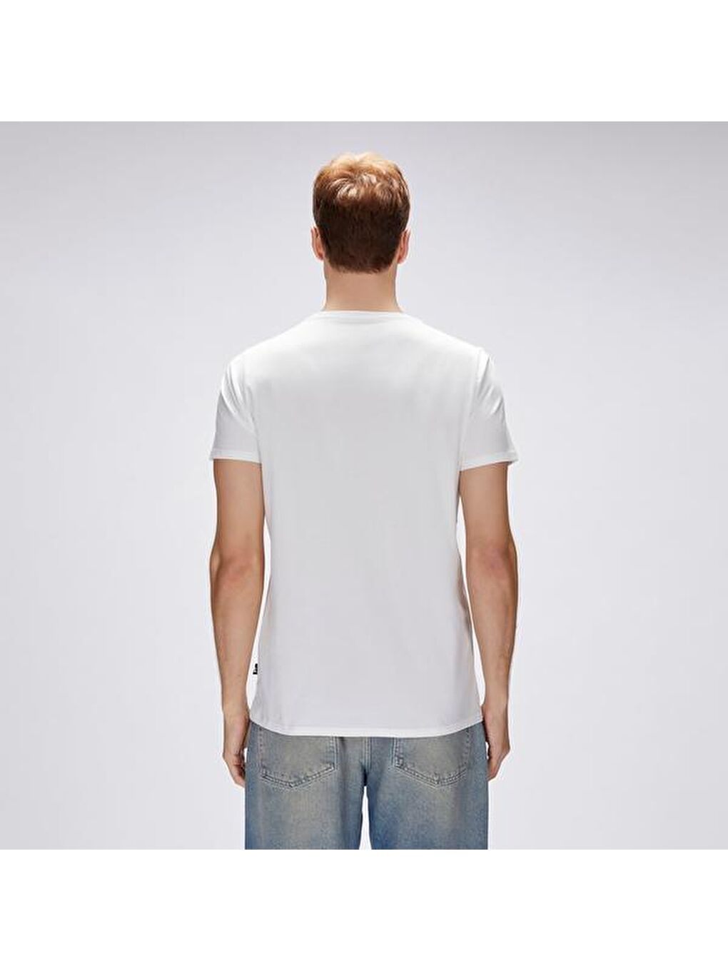 Endless Erkek Beyaz Yuvarlak Yaka Tişört-3
