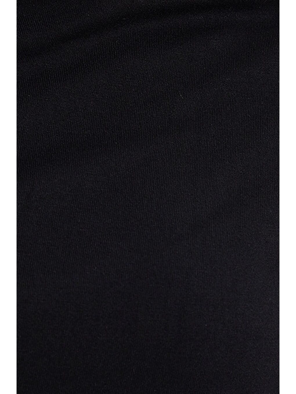 Kadın Regular Fit Klasik Kesim Kısa Kollu Beli Büzgülü Siyah Bluz-4