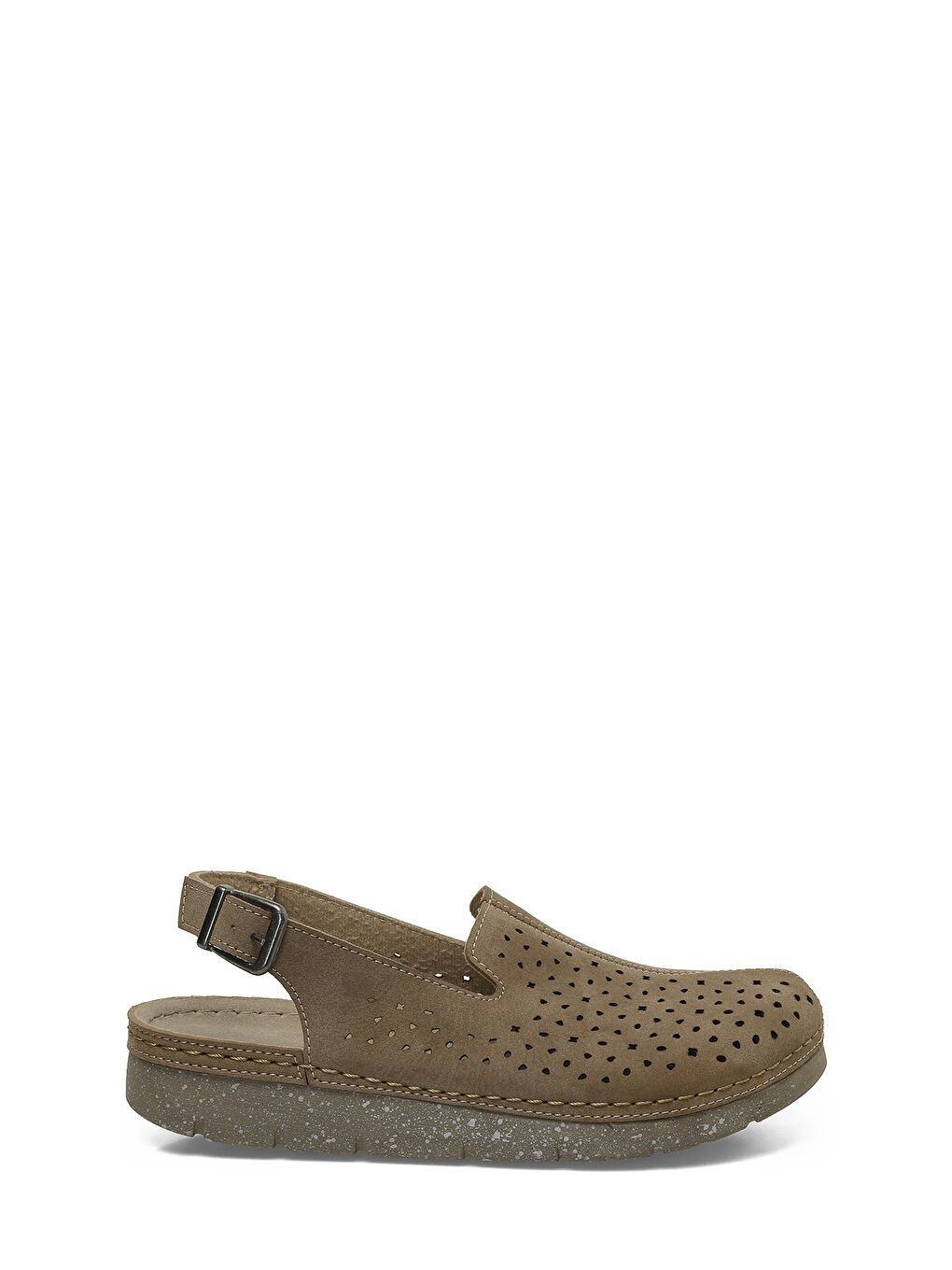 Bej 166931.NZ5FX Vizon Kadın Düz Sandalet-1