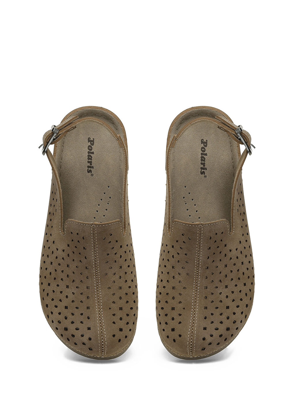 Bej 166931.NZ5FX Vizon Kadın Düz Sandalet-3