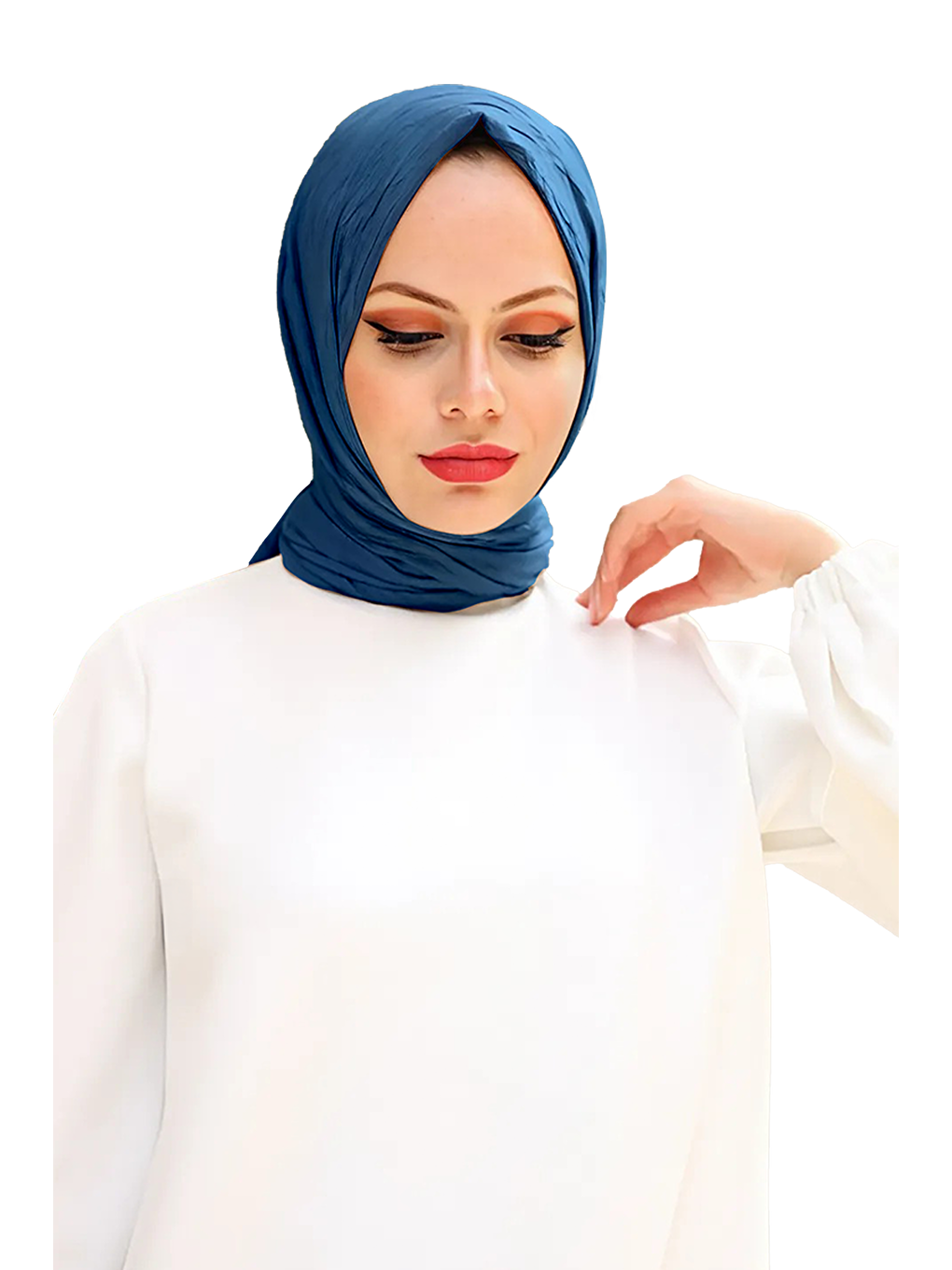 İndigo Bambu Kraş Şal-1