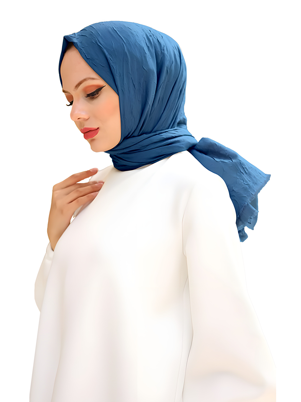 İndigo Bambu Kraş Şal-2