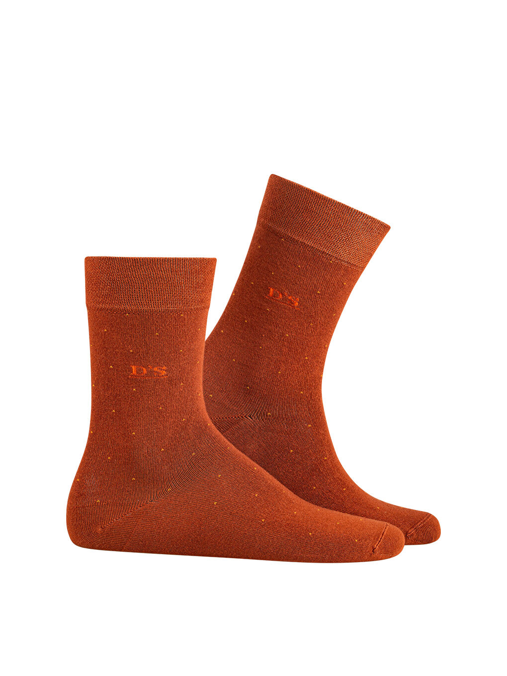 Kahverengi Erkek Bambu Çorap 4'Lü KİREMİT-2