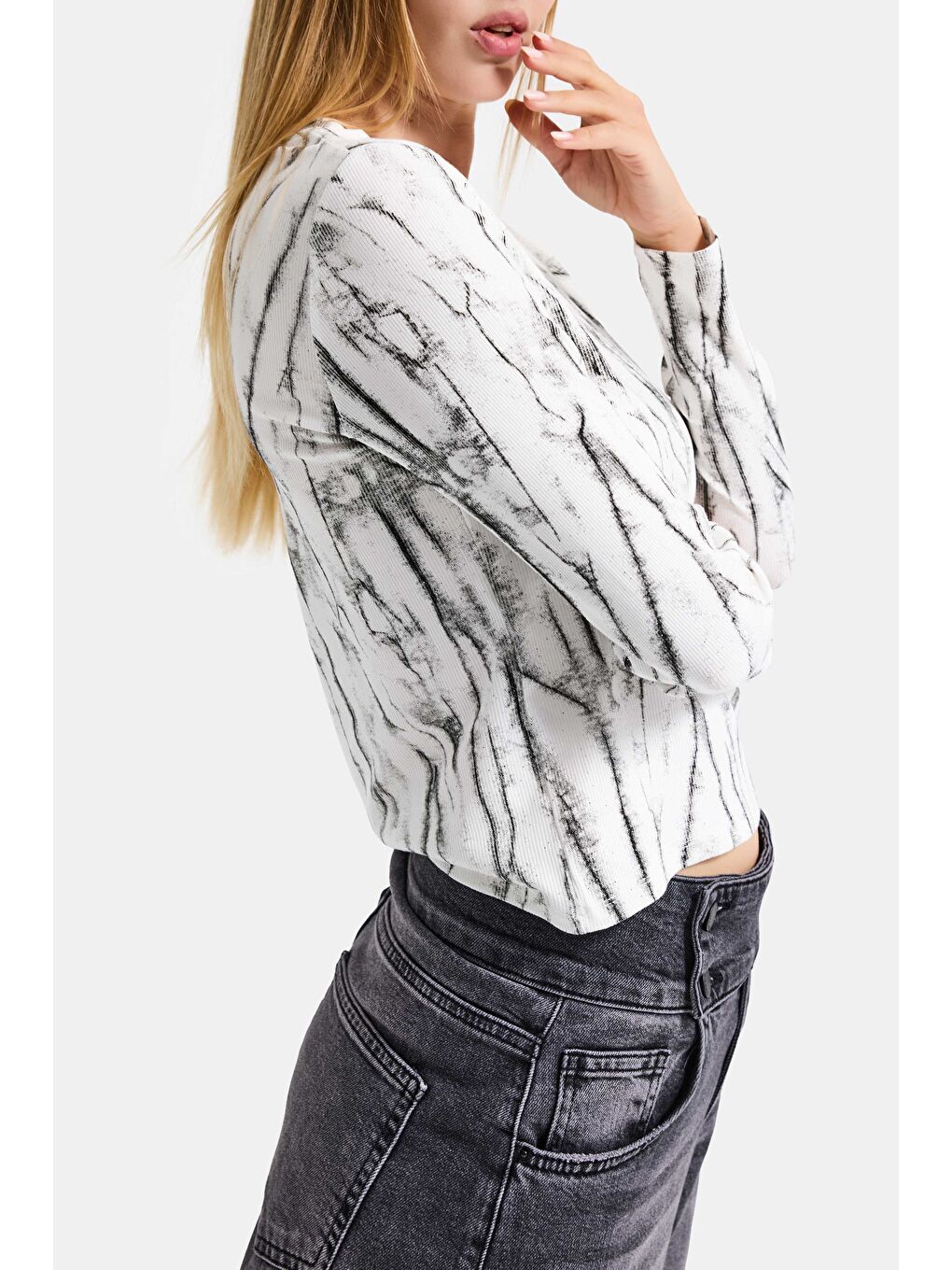 Kadın Beyaz w5 Özel Tasarım Kumaş Elastan Body-5