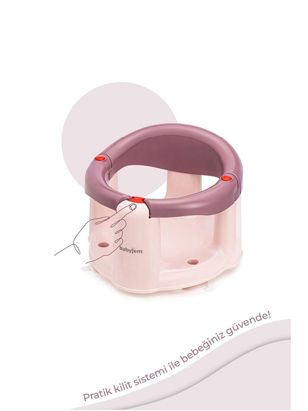 Önden Açılır Banyo & Mama Oturağı Mürdüm-1