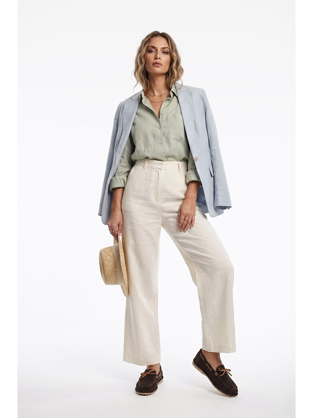 Kahverengi Kadın AÇIK KAHVERENGİ Fiyonklu Hakiki Deri Comfort Loafer-2