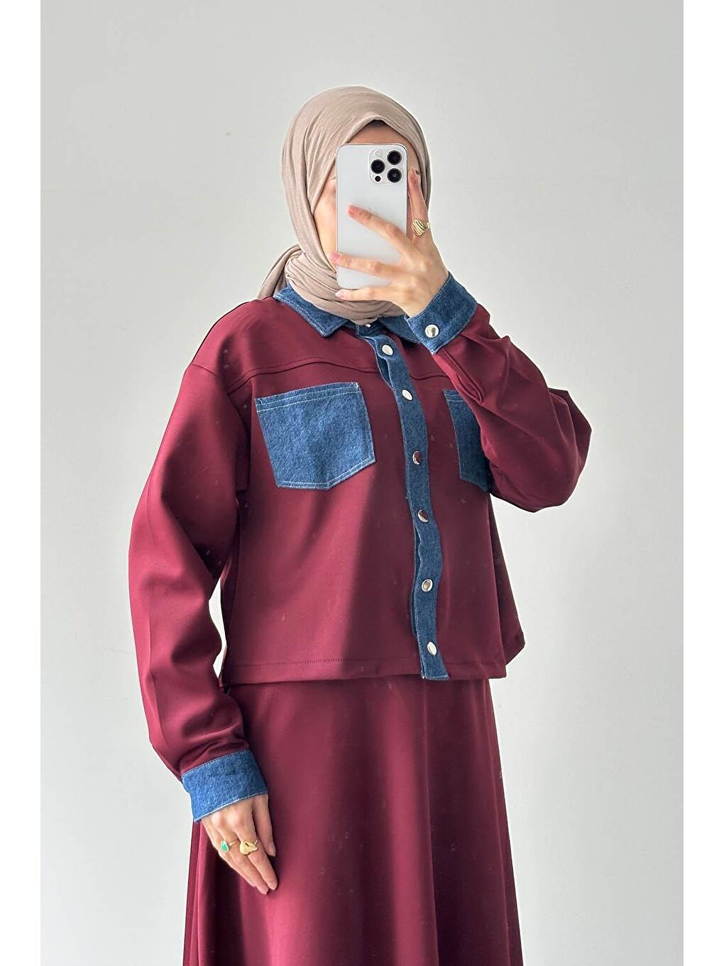 Garnili Scuba Takım Bordo-2