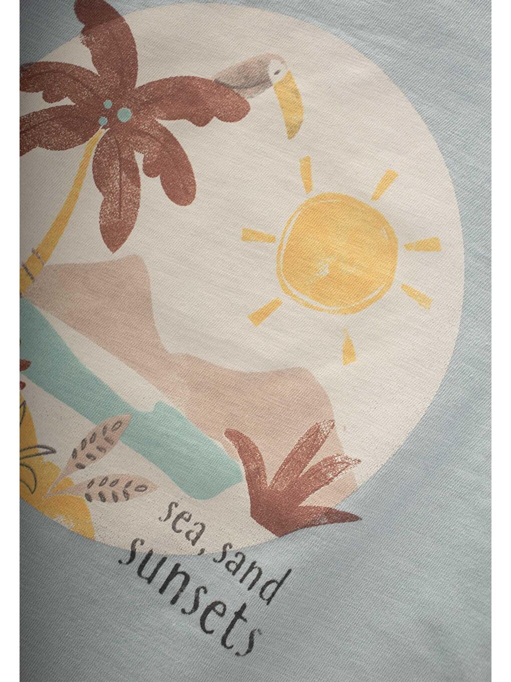 Yeşil Erkek Çocuk Baskılı Tişört-2