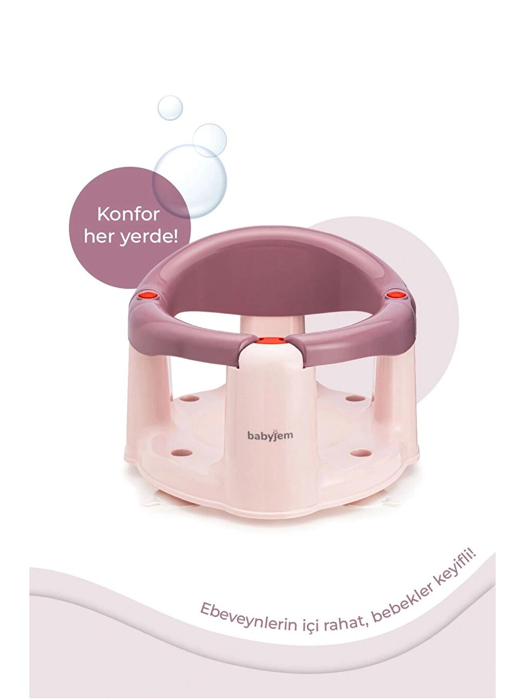 Önden Açılır Banyo & Mama Oturağı Mürdüm-3