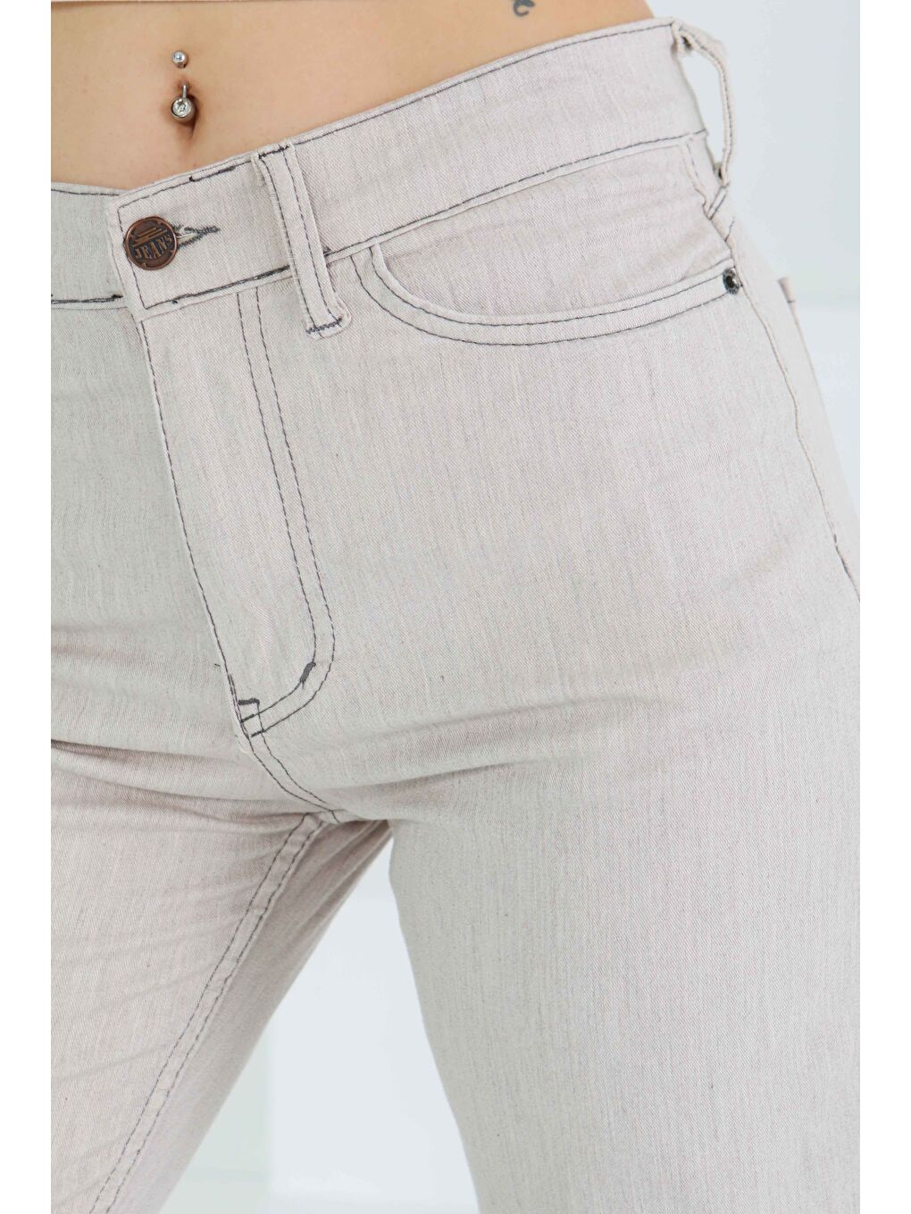 Palazzo Pantolon Bej - 27465-4