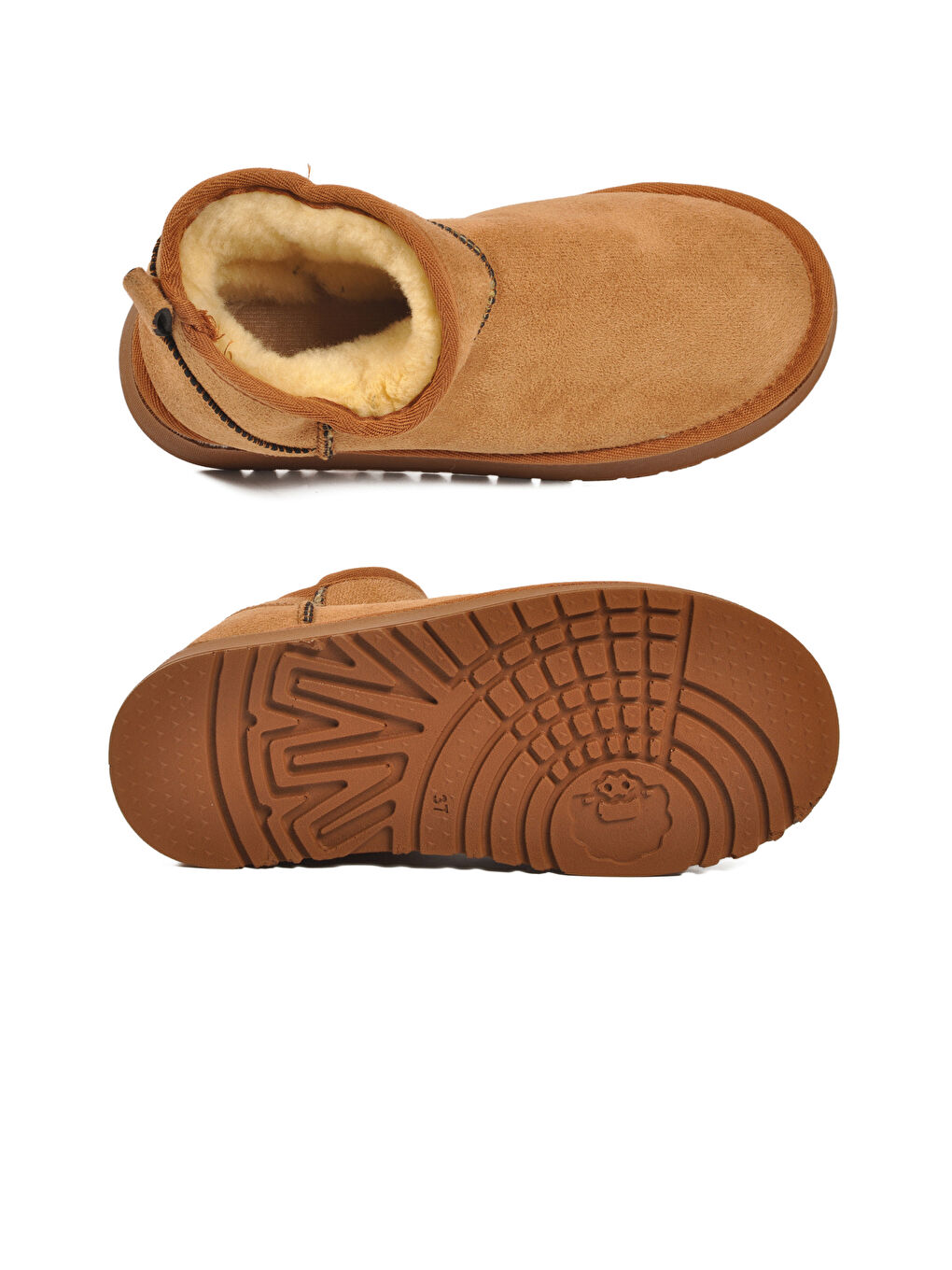 Kahverengi Taba İçi Kürklü Soğuğa Dirençli Kadın Bot U-400 Z-4