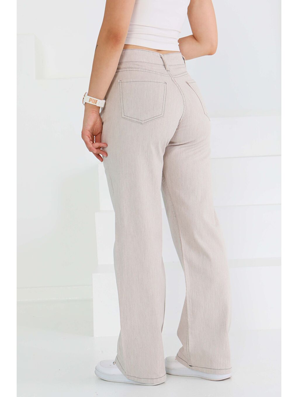 Palazzo Pantolon Bej - 27465-5