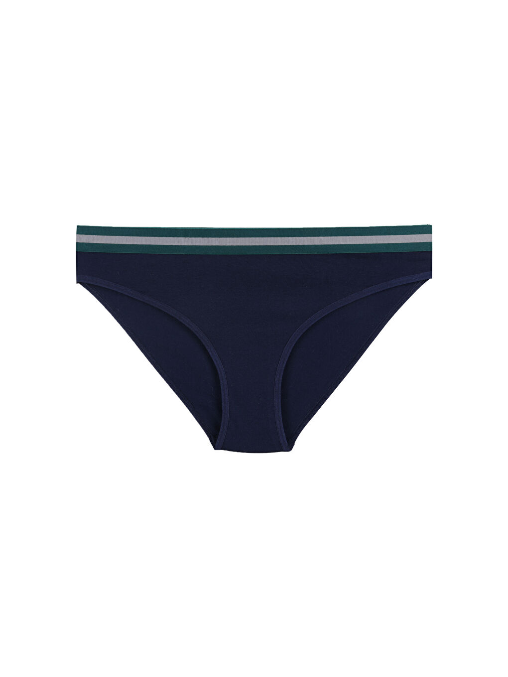 Lacivert Kadın Pamuklu Beli Lastikli Slip/Külot-1