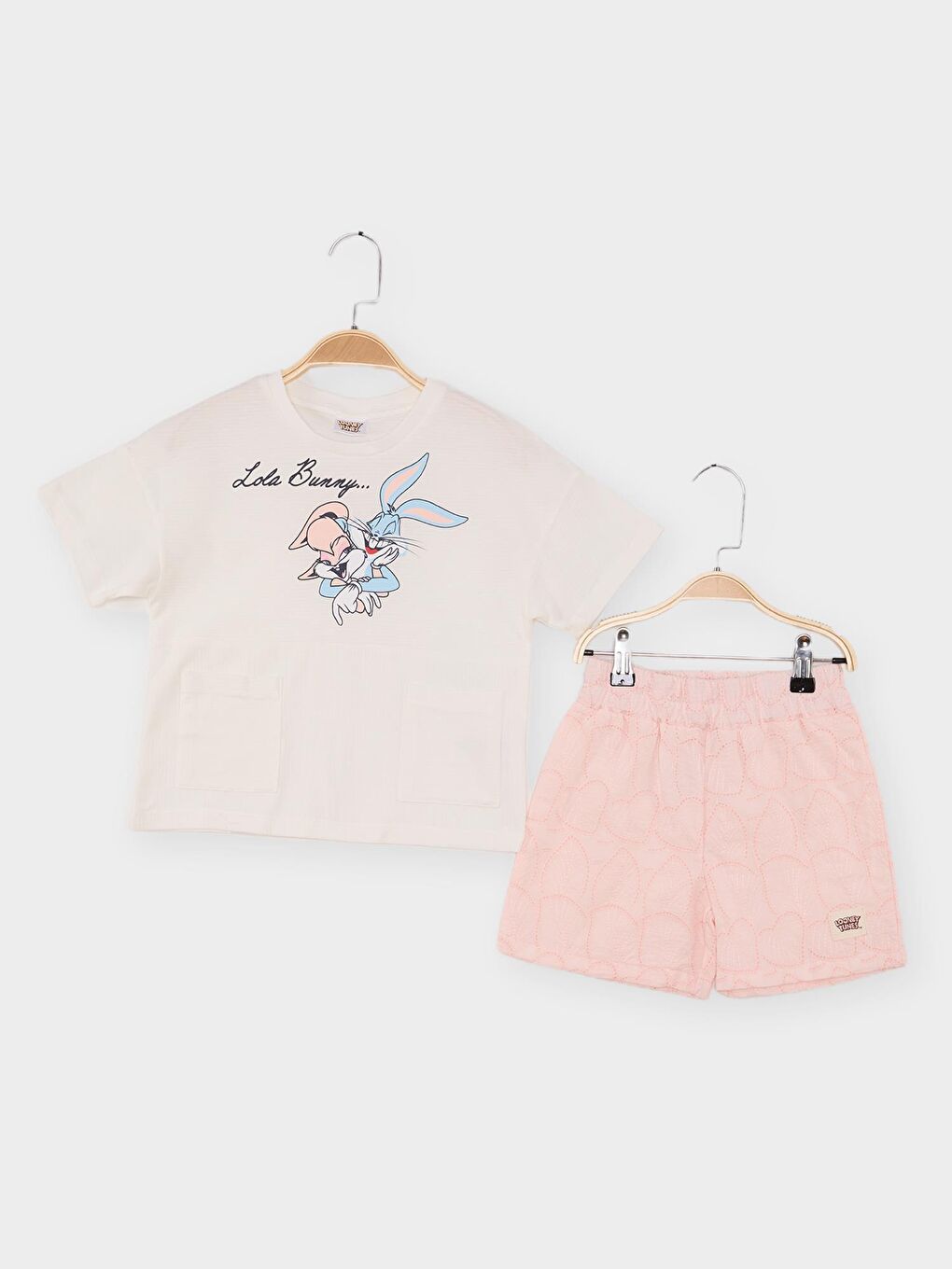 Ekru Looney Tunes Lisanslı Kız Çocuk 2'li Takım 21905