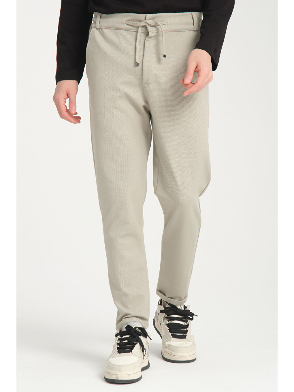 Turkuaz Duble Paça Diyagonel Erkek Pantolon 3527