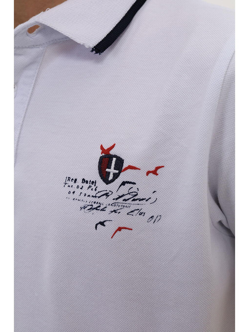 Beyaz Erkek Çocuk Baskılı Tişört-5