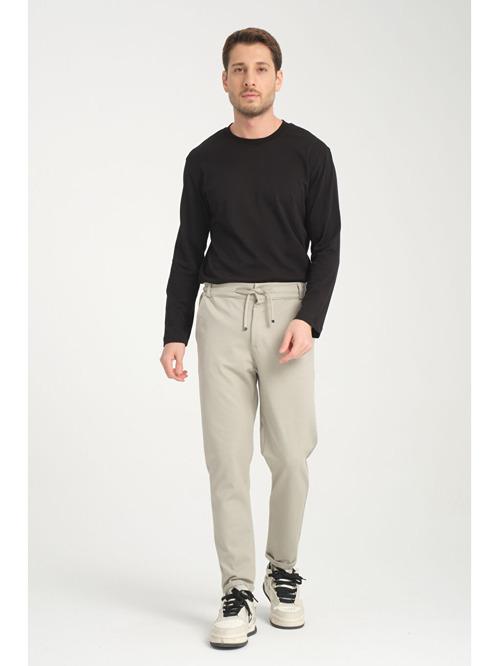 Turkuaz Duble Paça Diyagonel Erkek Pantolon 3527-1