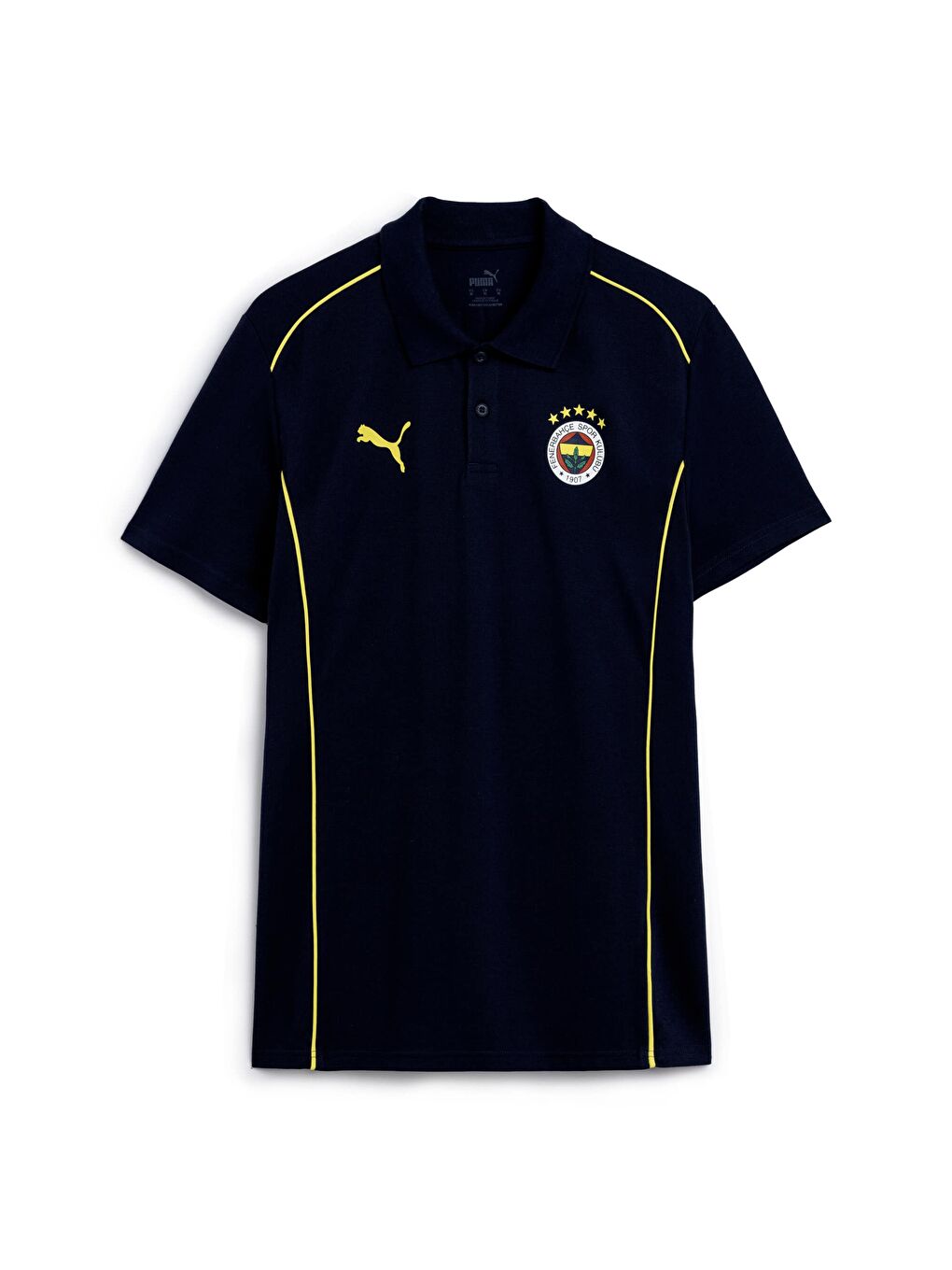 Lacivert Fenerbahçe S.K. Erkek Kısa Kollu Polo Üst