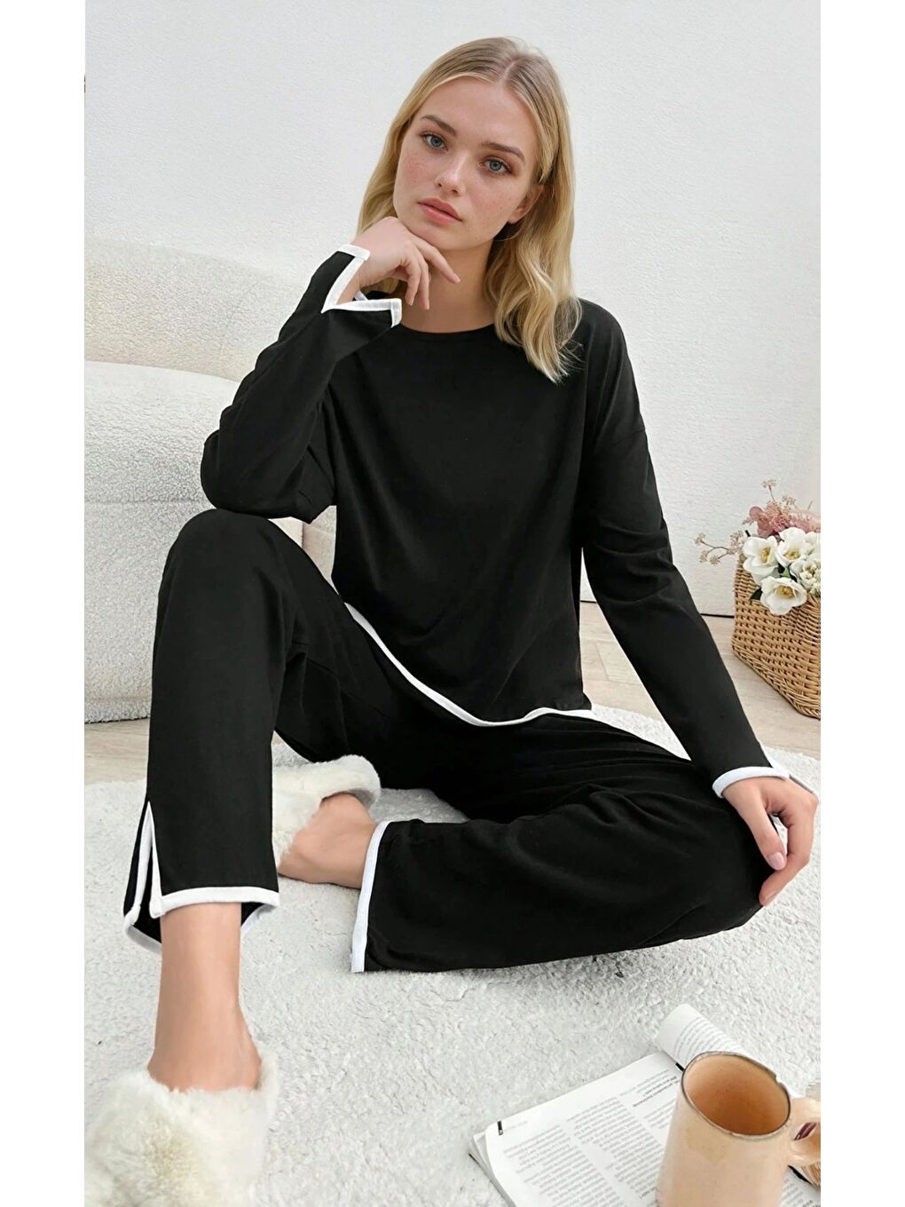 Relax Fit Süprem Pijama Takım Siyah