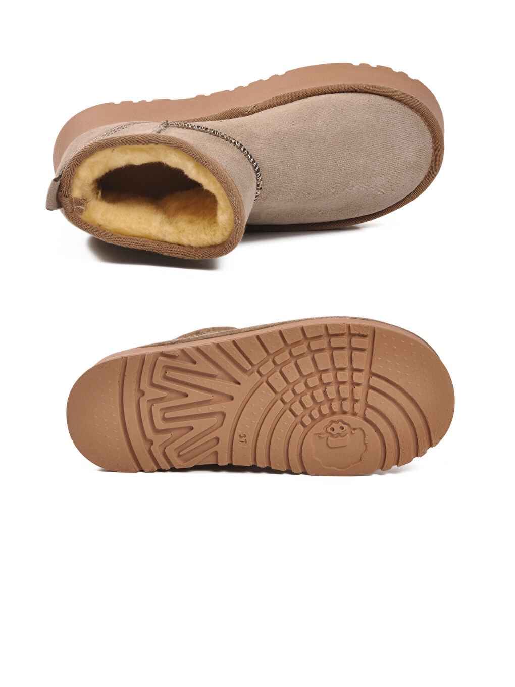 Bej Vizon İçi Kürklü Soğuğa Dirençli Kadın Bot U-400 Z-4