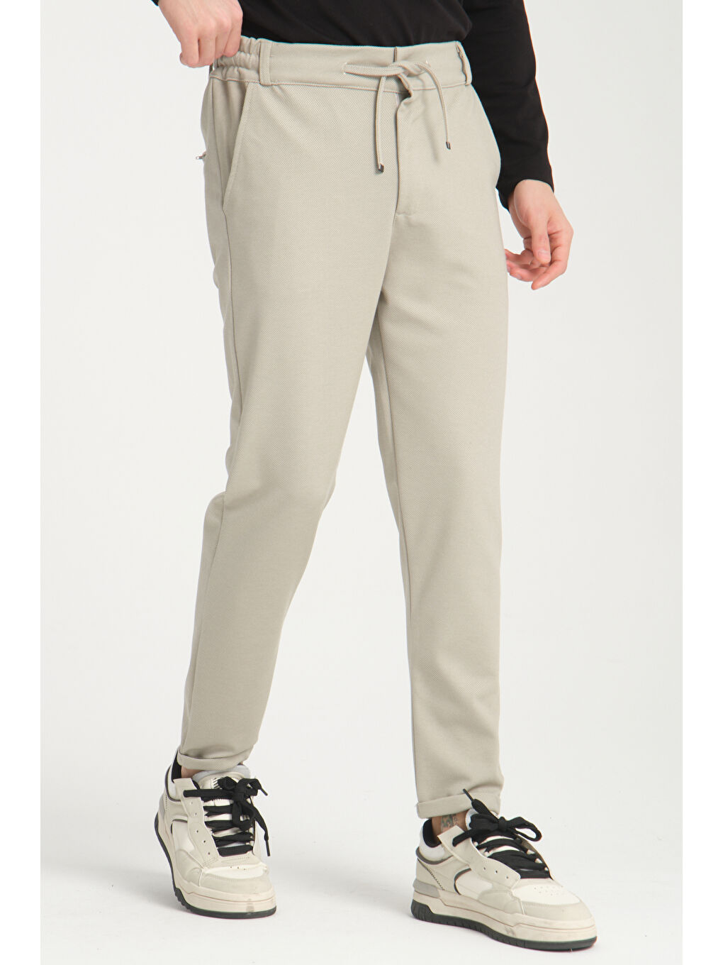 Turkuaz Duble Paça Diyagonel Erkek Pantolon 3527-4