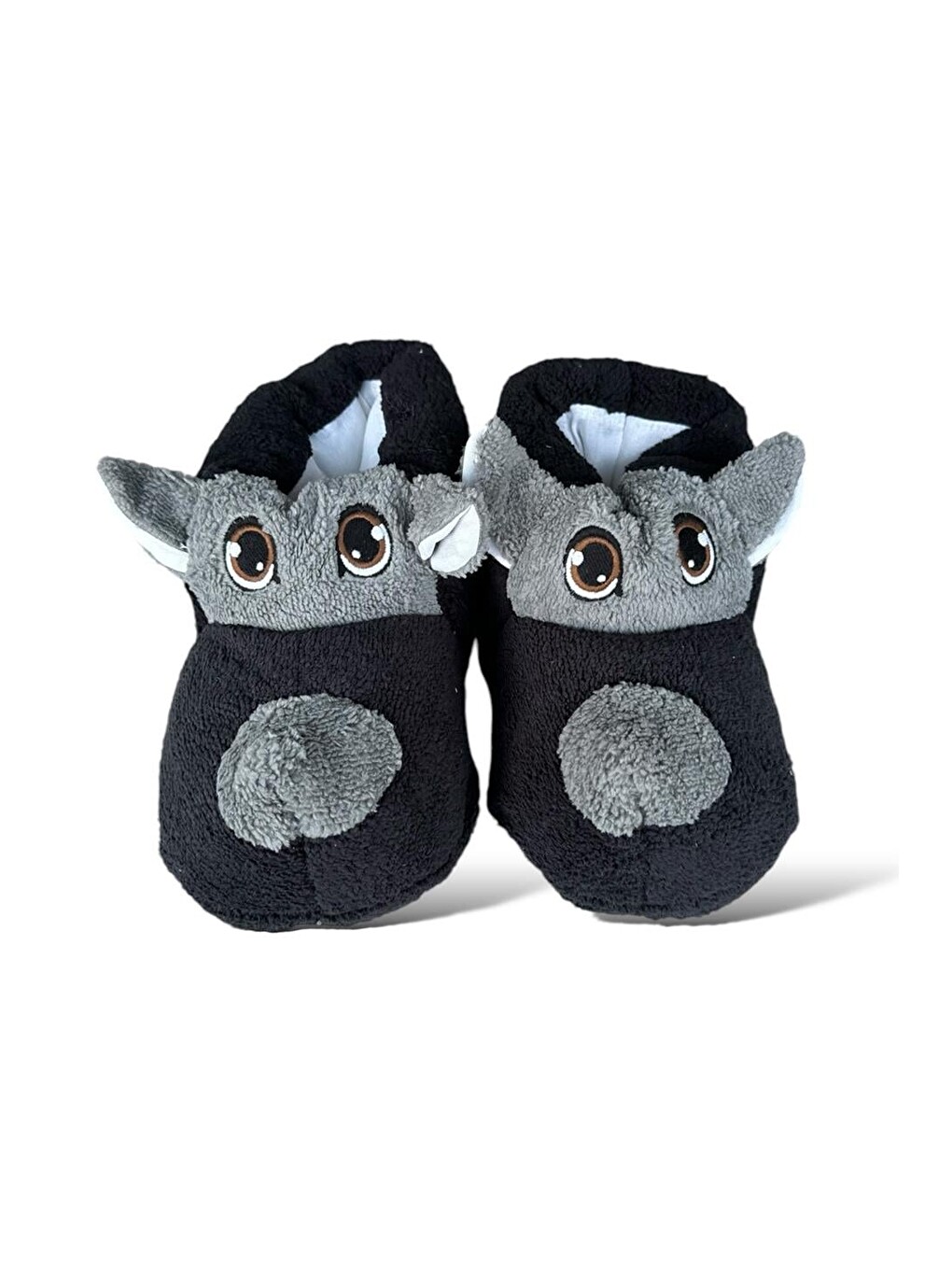 Siyah Unisex Panduf Ses Yapmayan Ev Patiği Sİyah - Füme-2