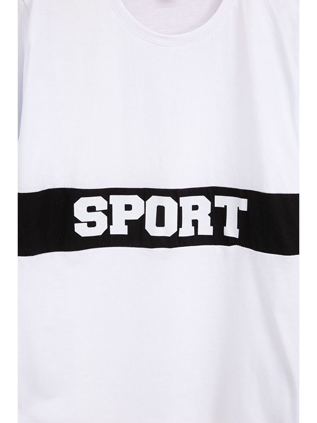 Beyaz Erkek Çocuk Sport Yazı Baskılı Şortlu Takım 21174-1