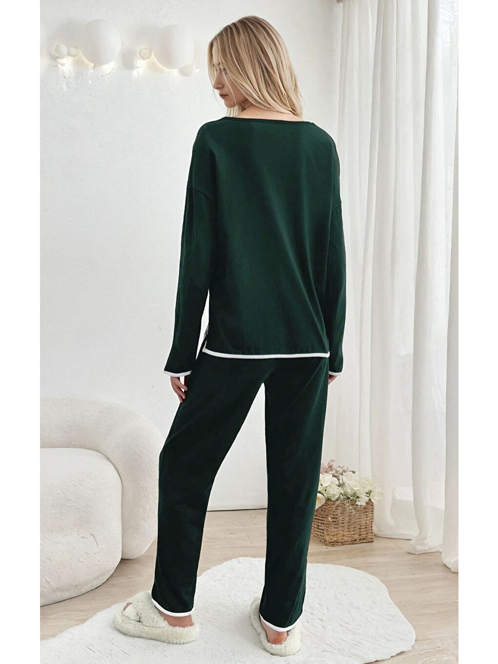 Relax Fit Süprem Pijama Takım Yeşil-2