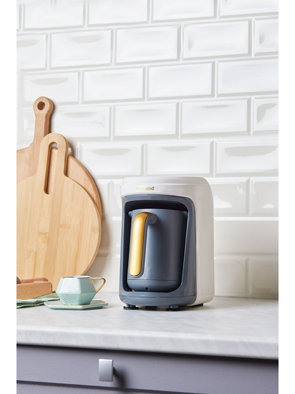 Pottoman 1860h Türk Kahve Makinesi Krem Gold