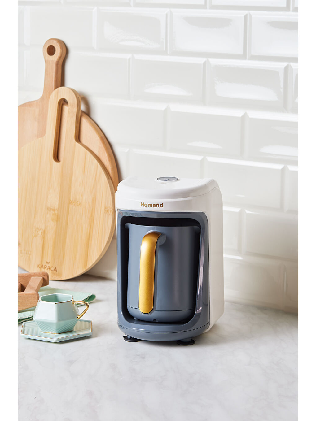 Pottoman 1860h Türk Kahve Makinesi Krem Gold-1