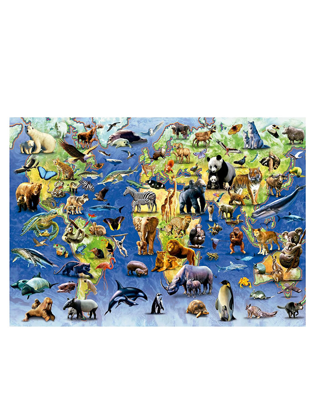 Puzzle 500 Parça Tehlike Altındaki Yüz Tür 19908-1