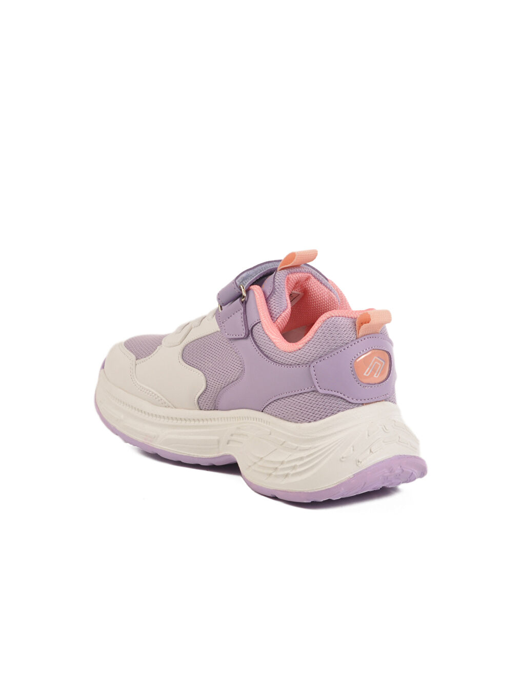 Lila Cırtlı Fileli Hafif Kız Çocuk Spor Ayakkabı Dian F-3