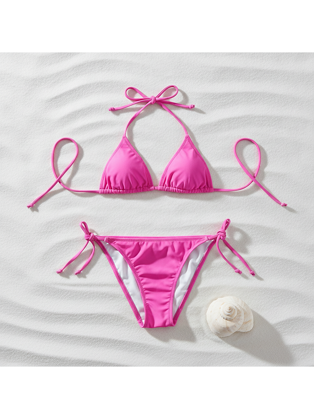 Karışık Kadın Plaj Giyim Fuşya Bikini Takım Bb2596-1