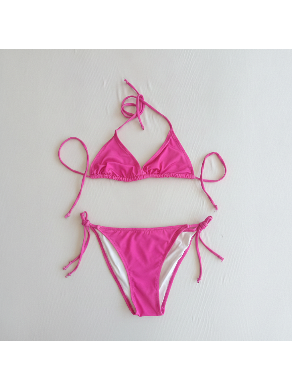 Karışık Kadın Plaj Giyim Fuşya Bikini Takım Bb2596-2