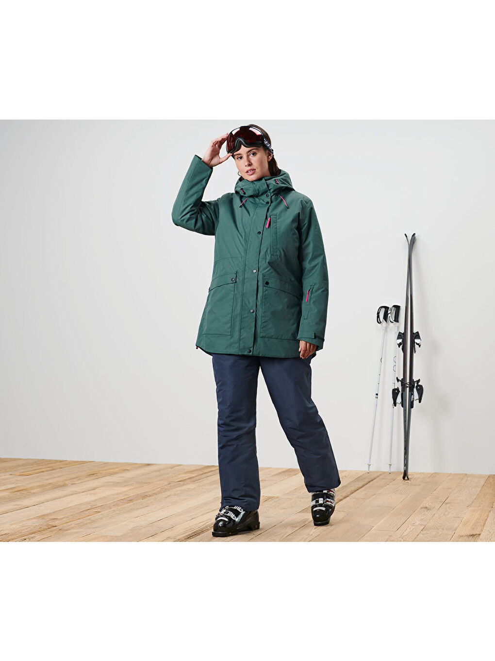 Kadın Kayak Pantolonu, Spor, Mavi-1