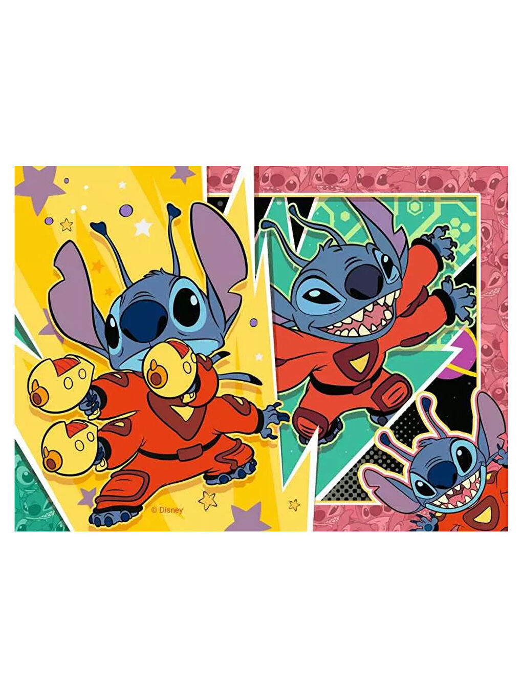 Çocuk Puzzle 4 in Box WD Stitch RPX120010692-1