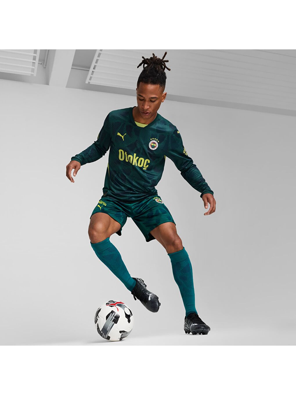 Yeşil Fenerbahçe S.K. 24/25 Erkek Kaleci Şort-3