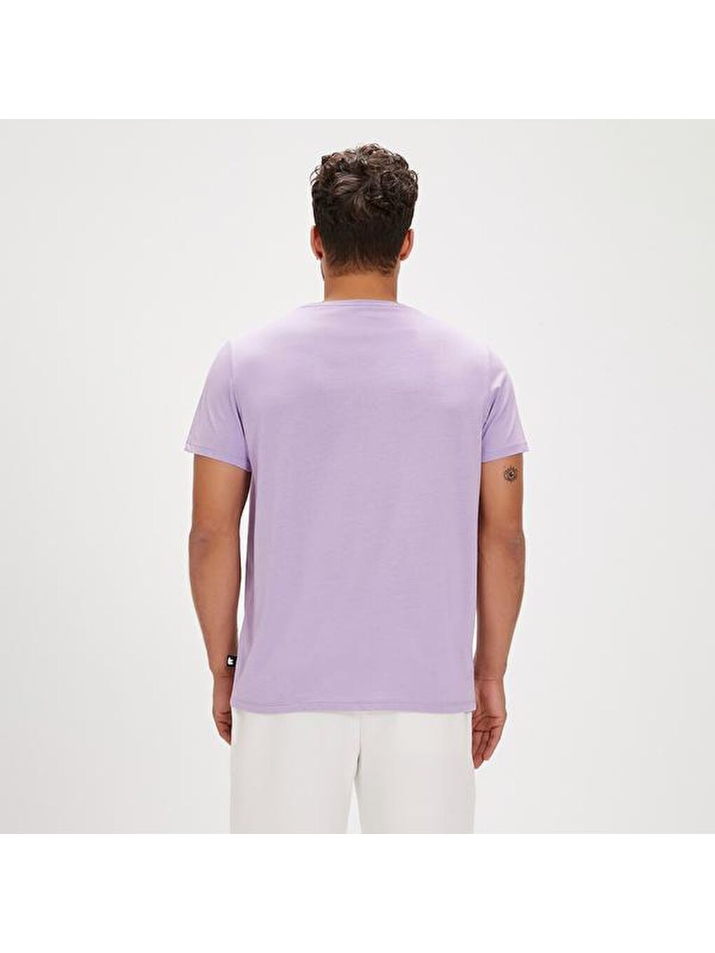 Felt Erkek Pembe Yuvarlak Yaka Tişört-3