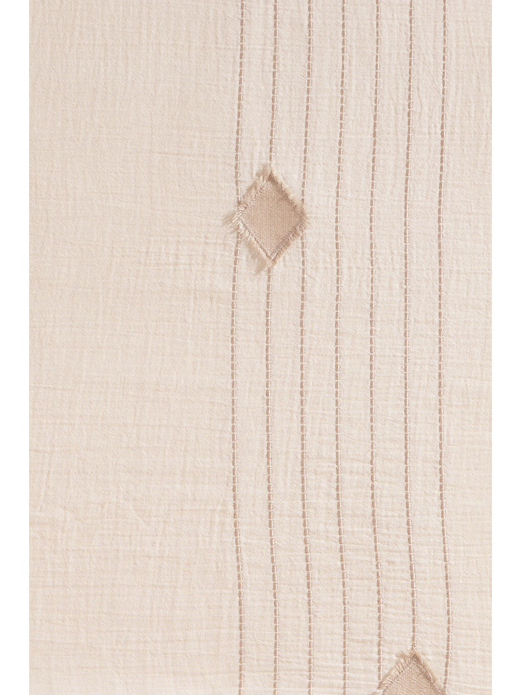 Bej Alva Çift Kişilik Nevresim Takımı 4 Parça Krem-3