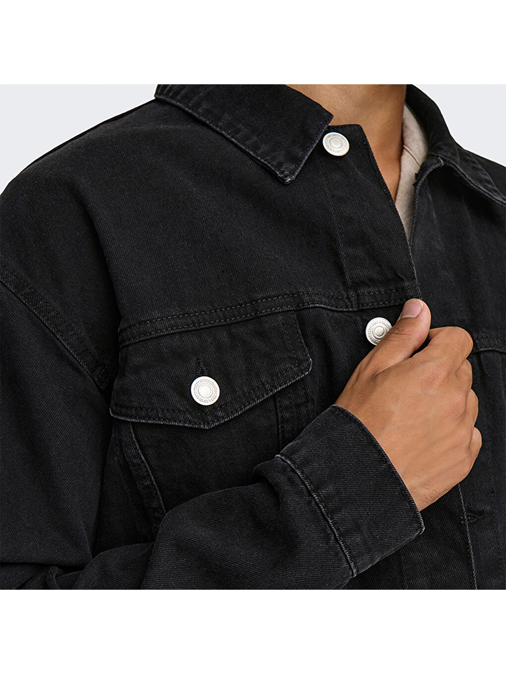Just Box Tai Erkek Siyah Klasik Yaka Ceket-4