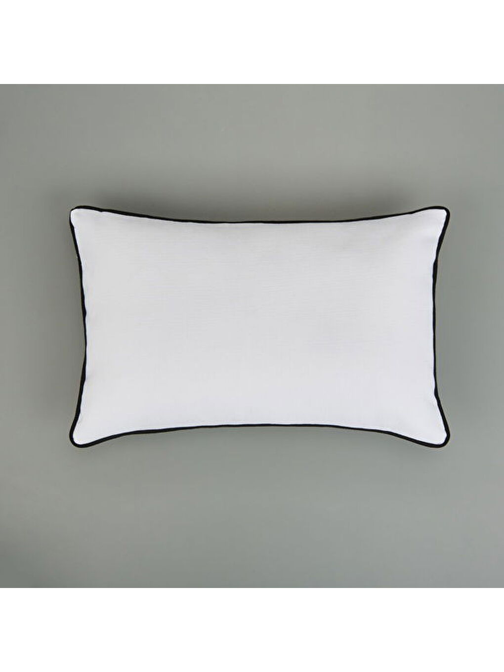 Soft Ethnic Biyeli Kırlent - Beyaz - 30x50 cm-1