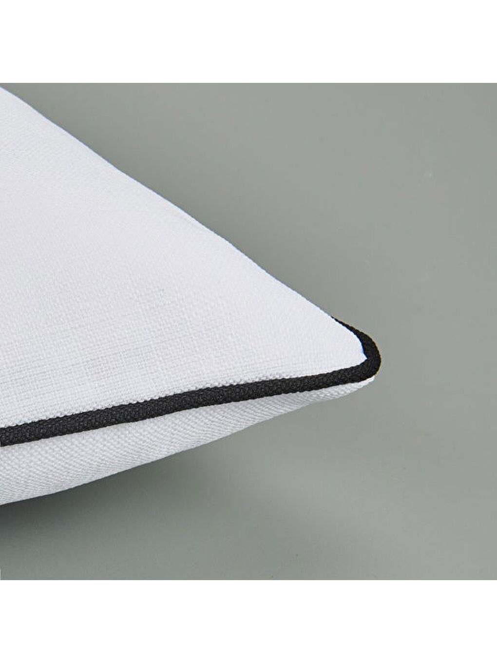 Soft Ethnic Biyeli Kırlent - Beyaz - 30x50 cm-3