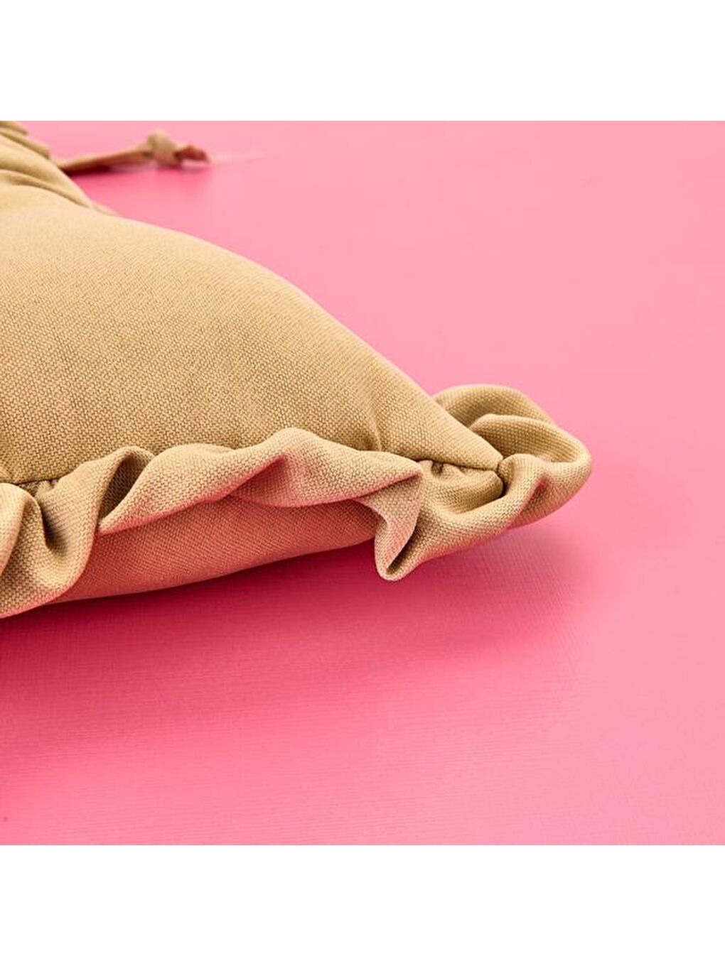 Soft Maia Sandalye Minderi - Açık Kahverengi - 40x40 cm-1