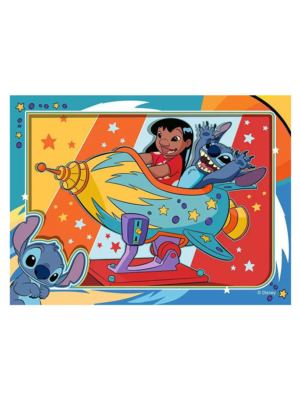 Çocuk Puzzle 4 in Box WD Stitch RPX120010692-4
