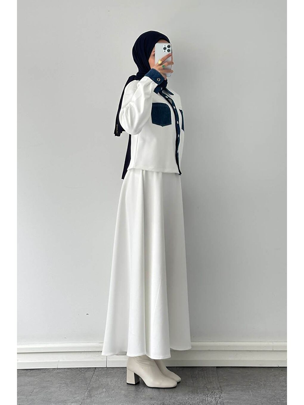 Garnili Scuba Takım Beyaz-1