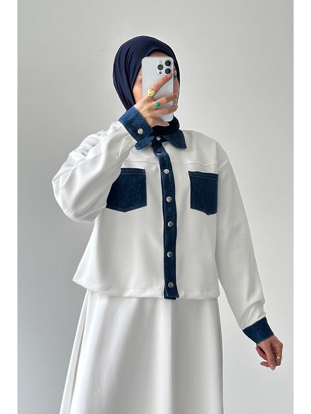 Garnili Scuba Takım Beyaz-2