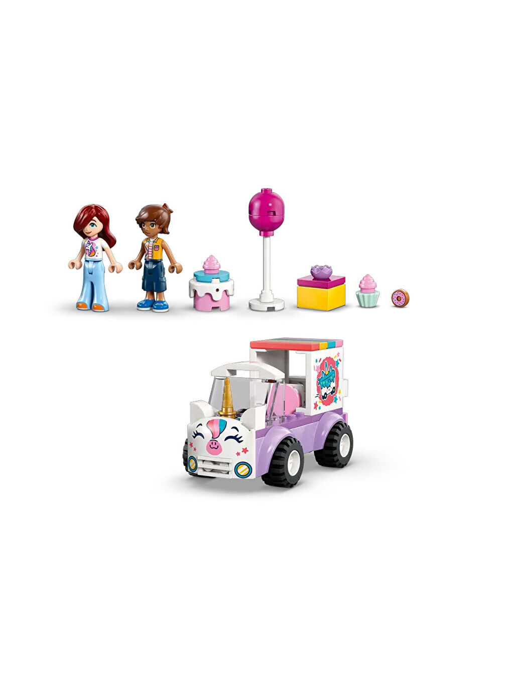 Friends Tek Boynuzlu At Pasta Dağıtım Arabası 42675-2