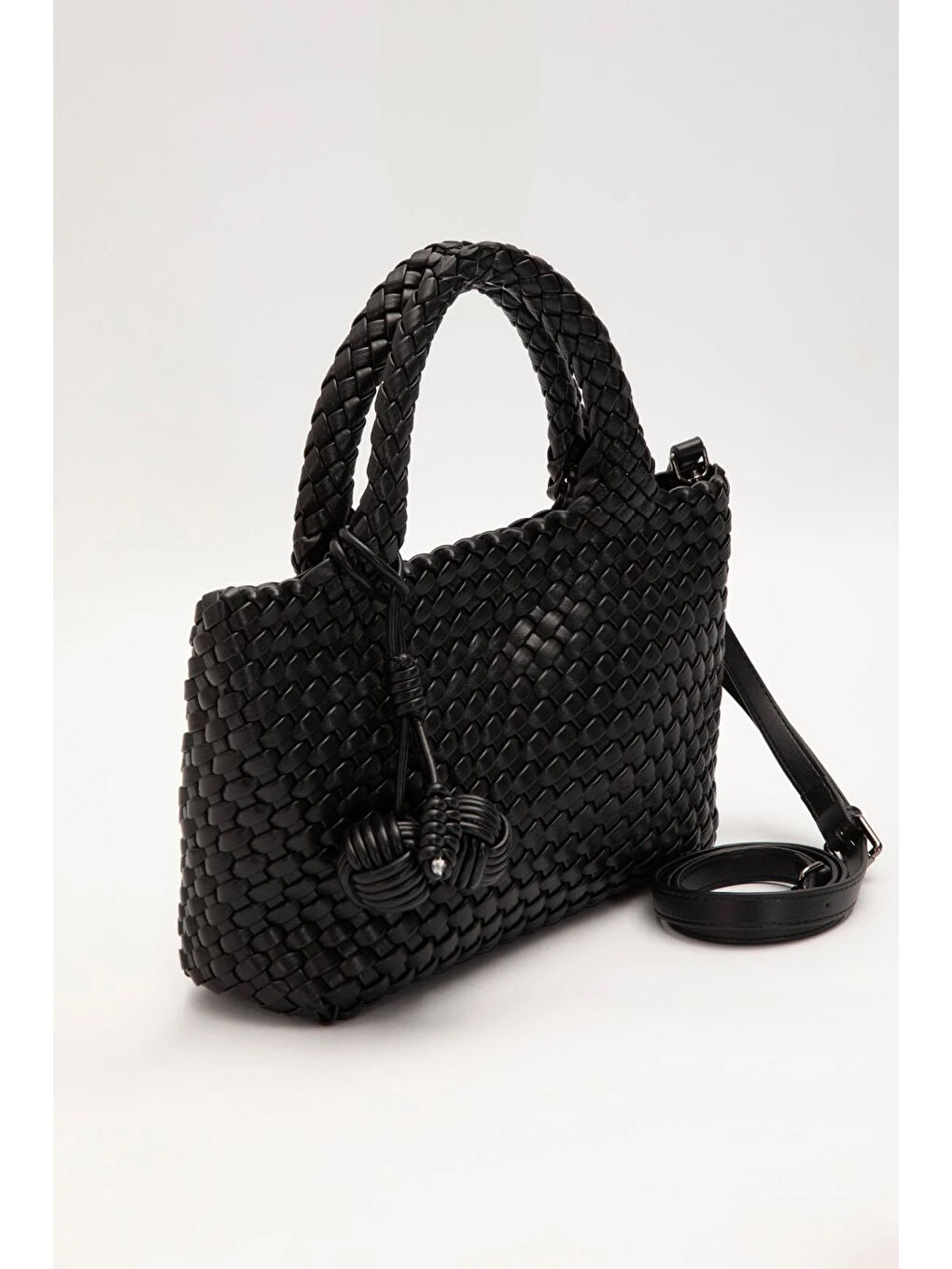 Örme Yumuşak Deri Askılı Çanta 930858 Siyah