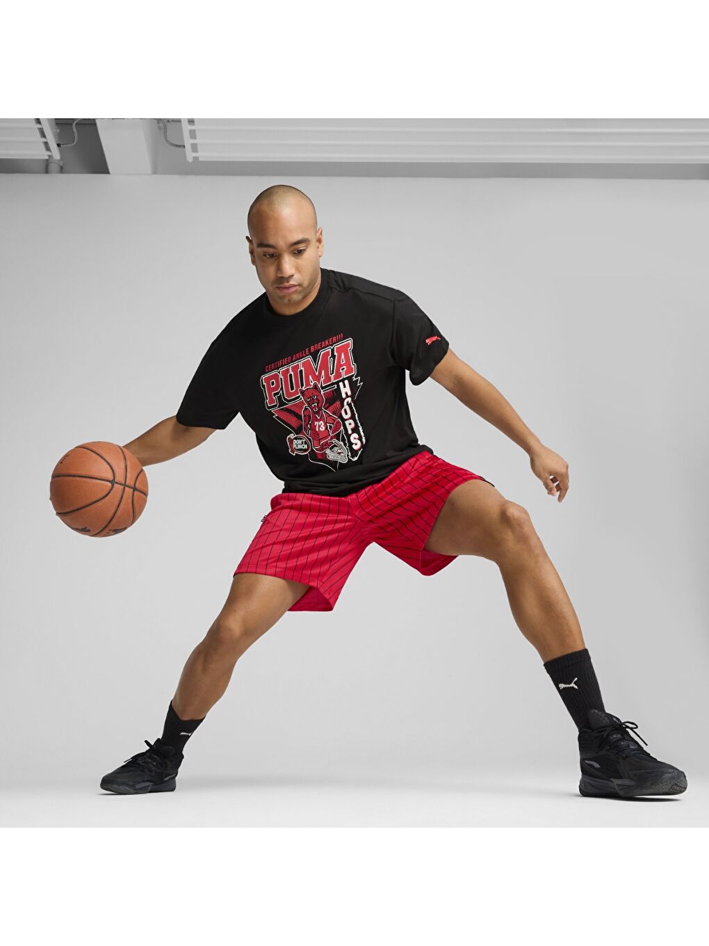 Rival Rage 5 Erkek Siyah Yuvarlak Yaka Tişört-1